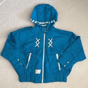 {VTG} Neiman Marcus | Miss Gallery Nautical Windbreaker Regatta Sailing Jacket